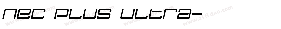 Nec plus ultra字体转换